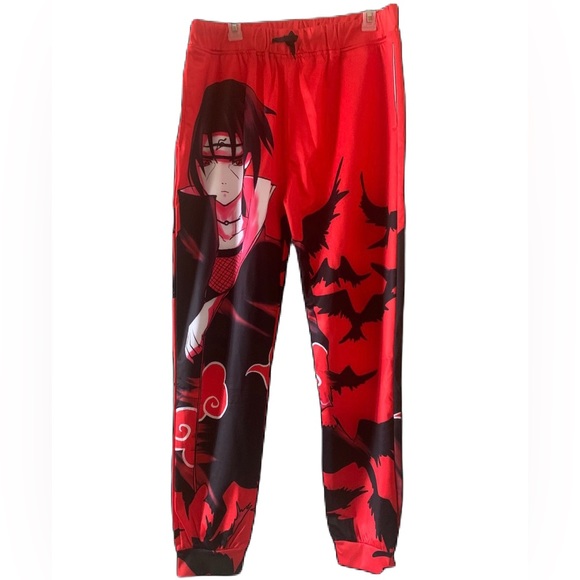 New Naruto Itachi Red Joggers US Men’s Size XL - Picture 1 of 5